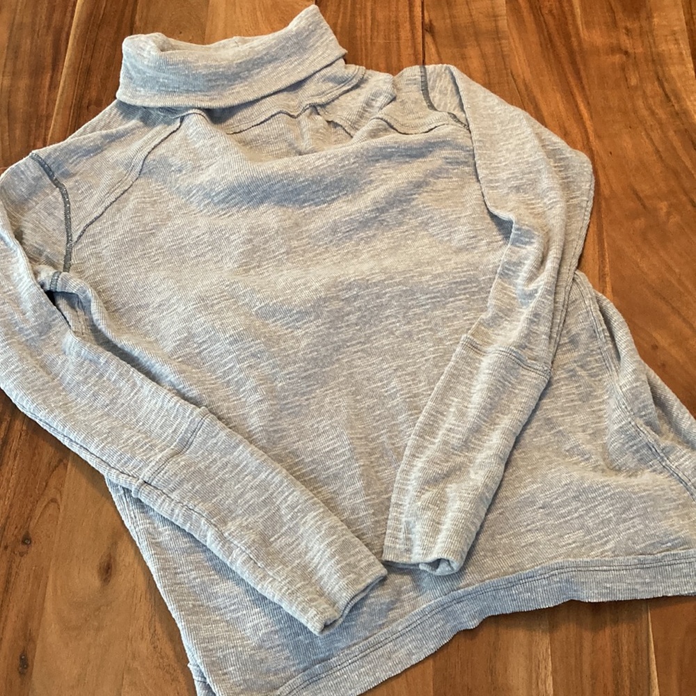 Free People open back cotton blend lightweight sweater top - Picture 4 of 13